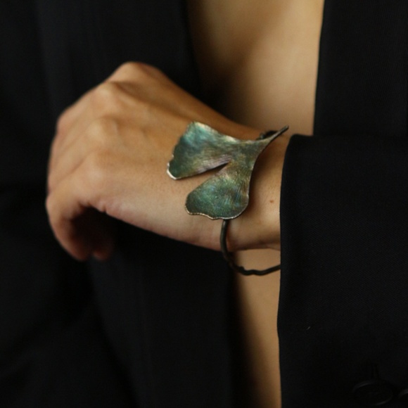 Flora Jewelry - Bracelet in silver ,Ginkgo